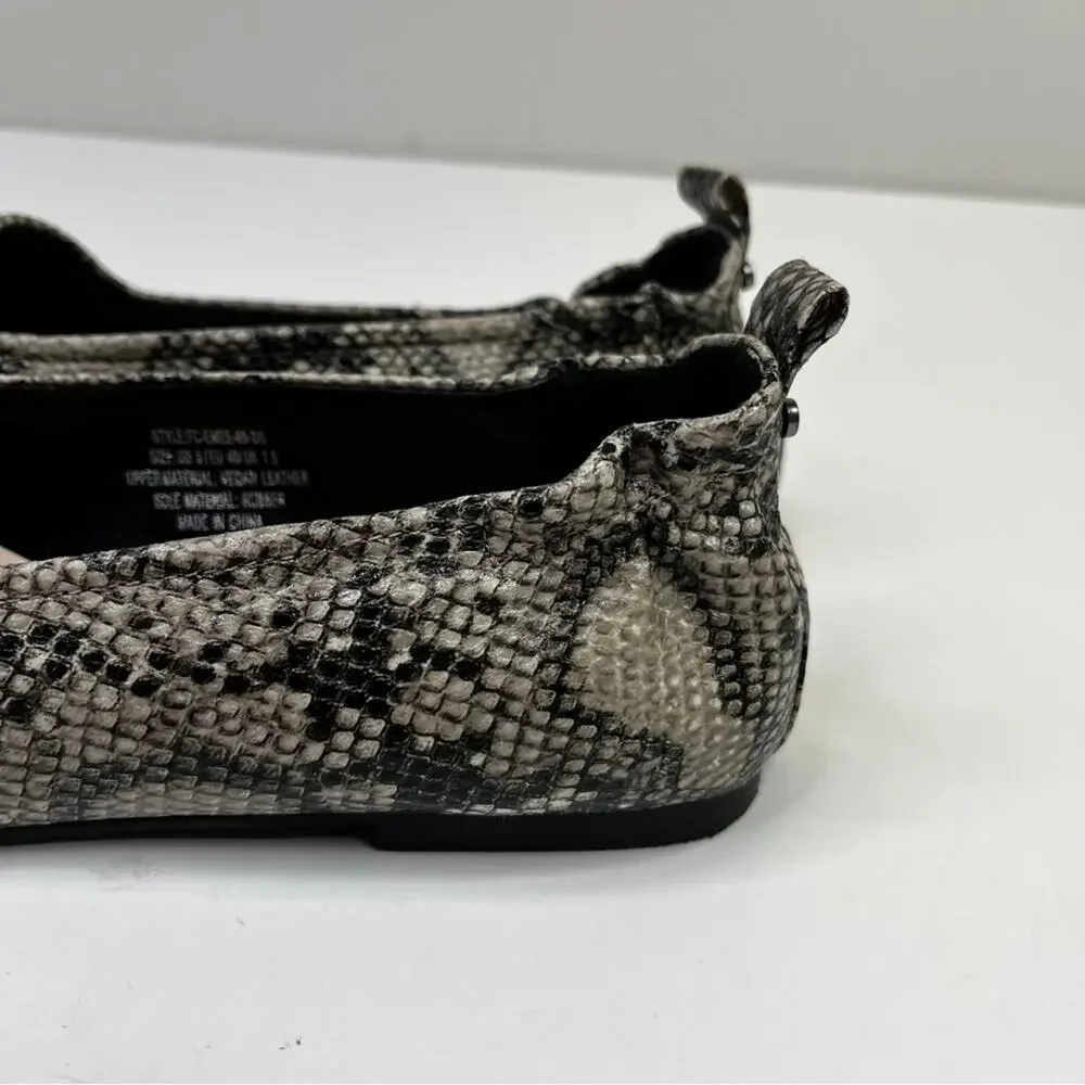 French Connection Emee Animal Print Slip On flats soft truffle - 9